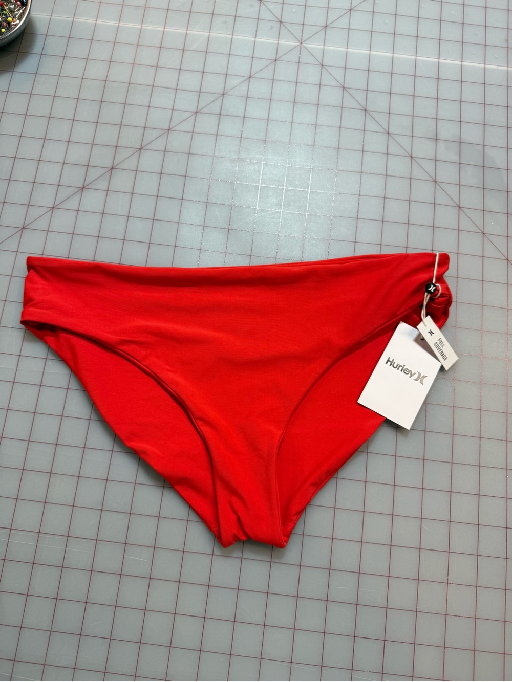 Hurley Bright Red  Swim Bikini Bottoms
